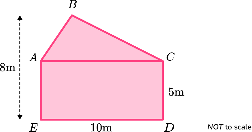 Area of a pentagon example 1