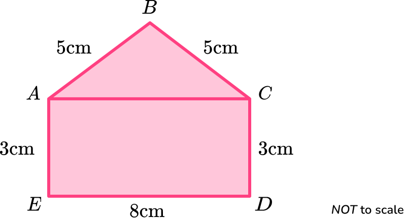 Area of a pentagon example 2