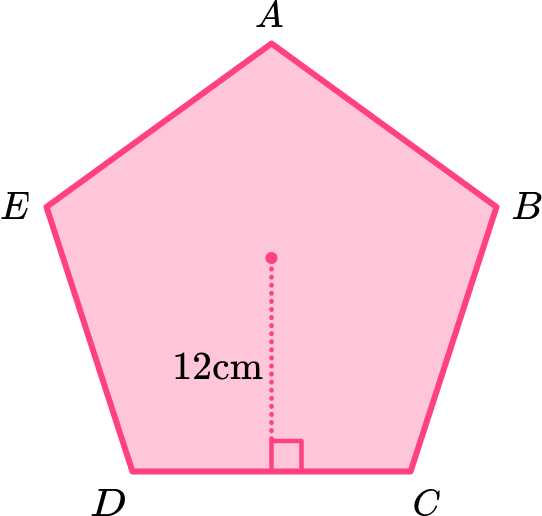 Area of a pentagon example 5