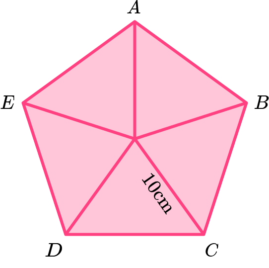 Area of a pentagon example 7