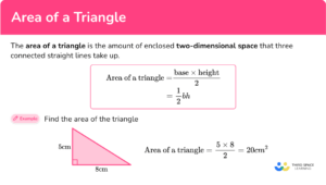 Area of a Triangle - Math Steps, Examples & Questions