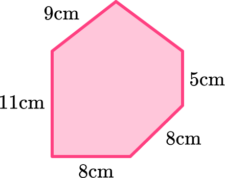 Hexagon Shape GCSE question 2
