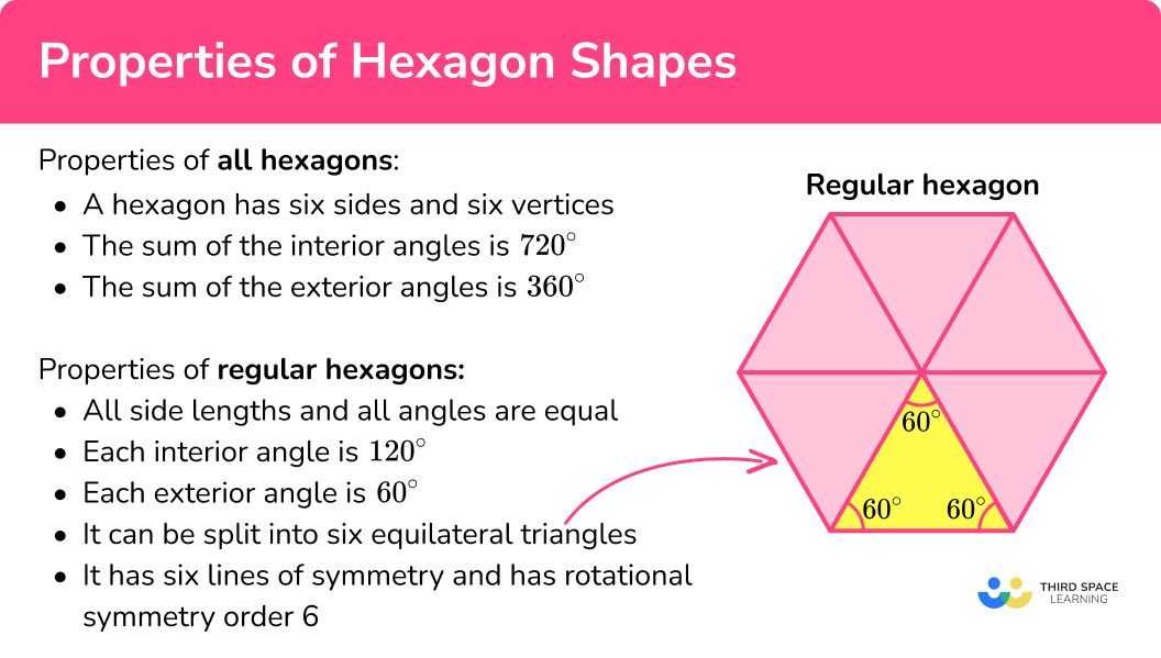 What are the properties of hexagon shapes?