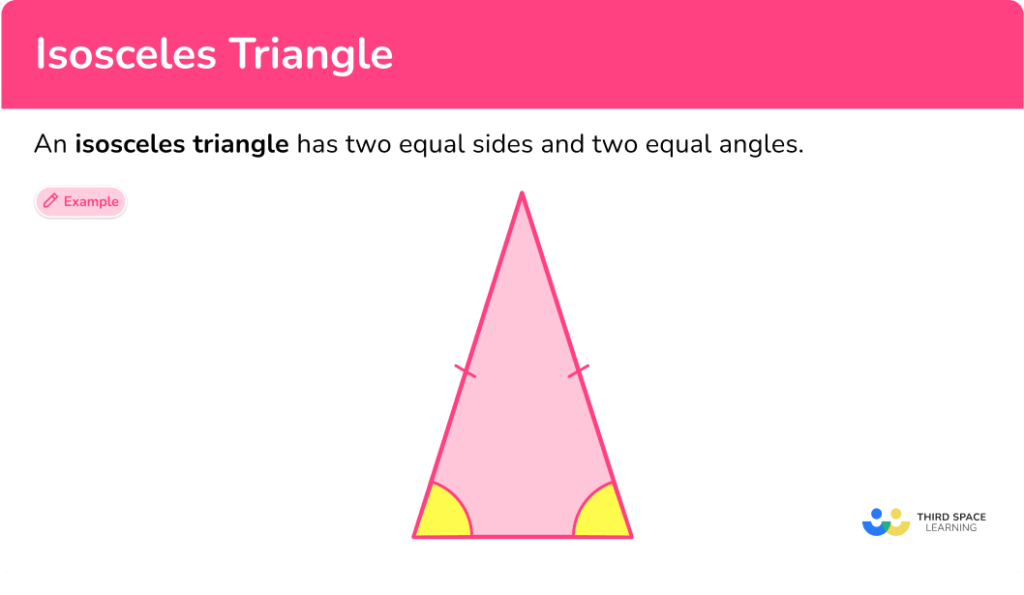 Isosceles triangle - Math Steps, Examples & Questions