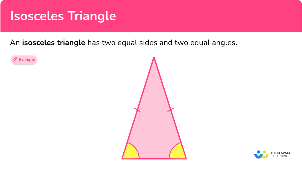 Isosceles triangle - Elementary Math Steps, Examples & Questions