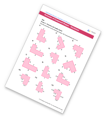 Perimeter of compound shapes worksheet