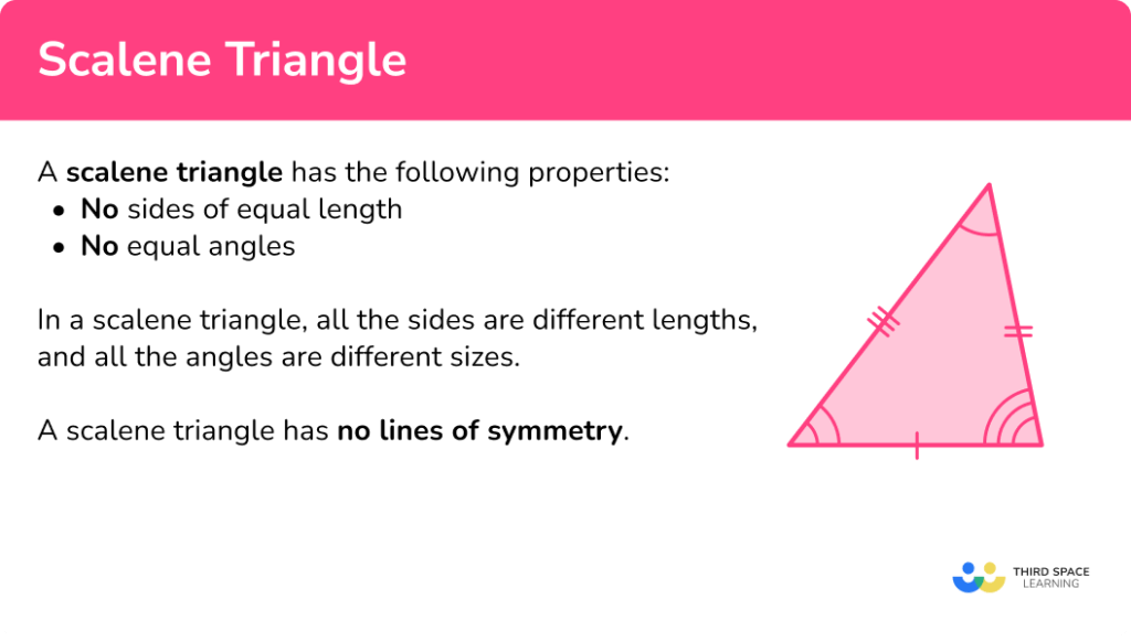 Scalene Triangle GCSE Maths Steps, Examples & Worksheet