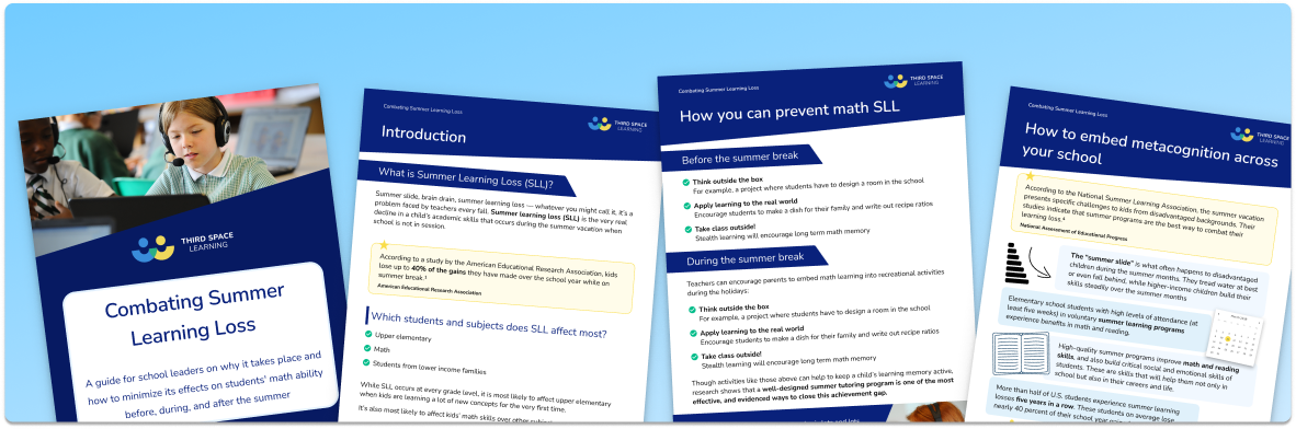 The School Leader’s Guide to Combating Summer Learning Loss
