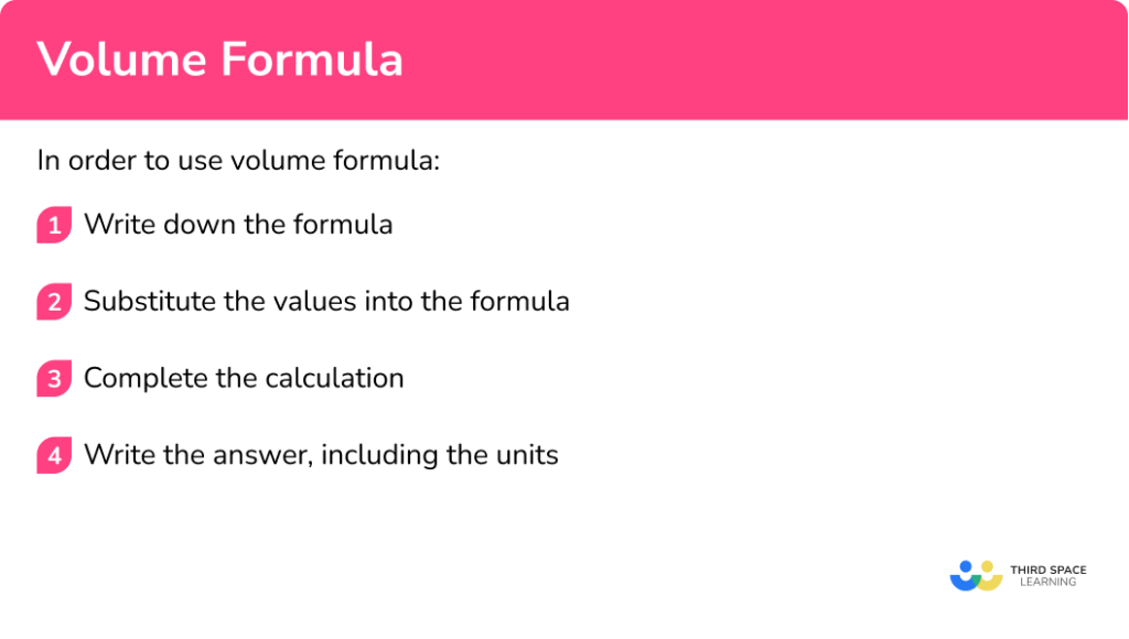 Volume Formula GCSE Maths Steps, Examples & Worksheet