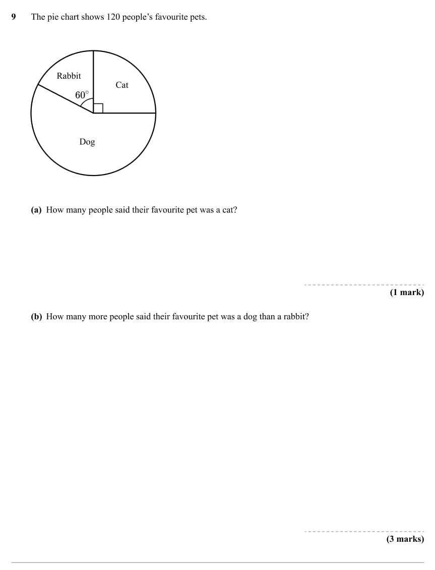 Year 7 Maths Test With Answers And Mark Scheme