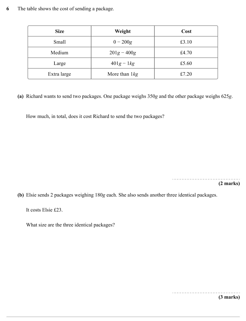 problem solving questions year 8