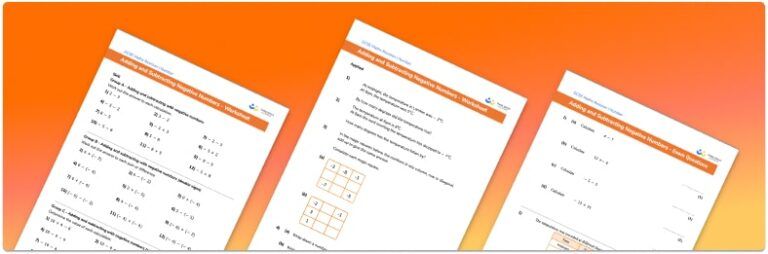 Adding and Subtracting Negative Numbers - Steps, Examples & Worksheet