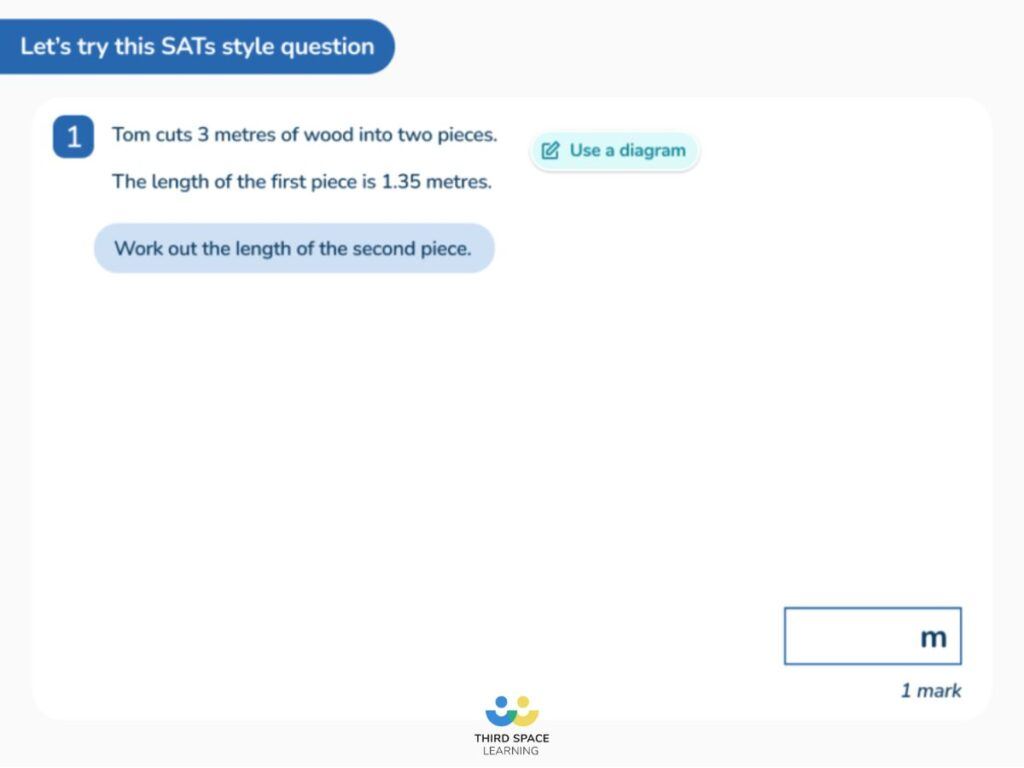 Third Space Learning SATs lesson