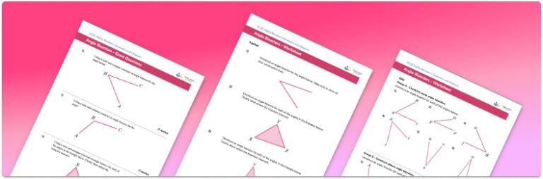 Angle Bisector - GCSE Maths - Steps, Examples & Worksheet