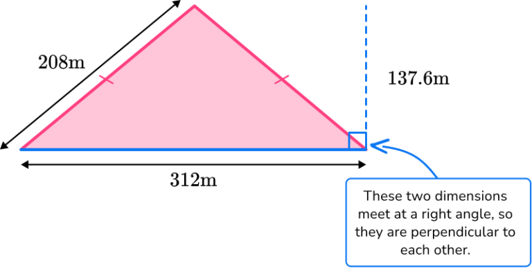 Area Of Isosceles Triangle Math Steps Examples And Questions 5854