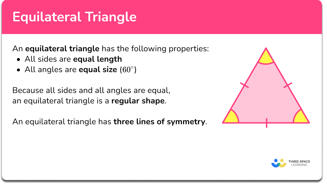 Properties of triangles - Properties of 2D shapes - 3rd level