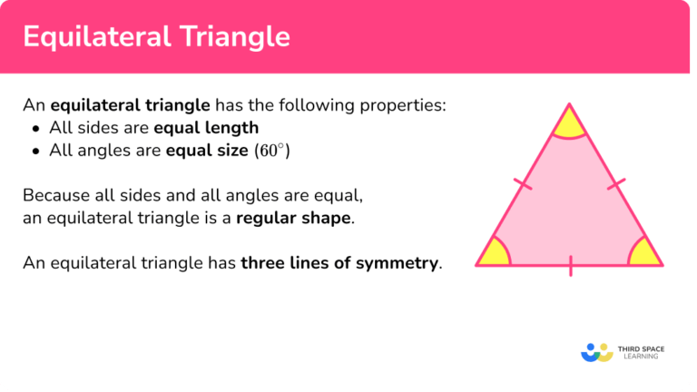 Equilateral Triangles - GCSE Maths Steps, Examples & Worksheet