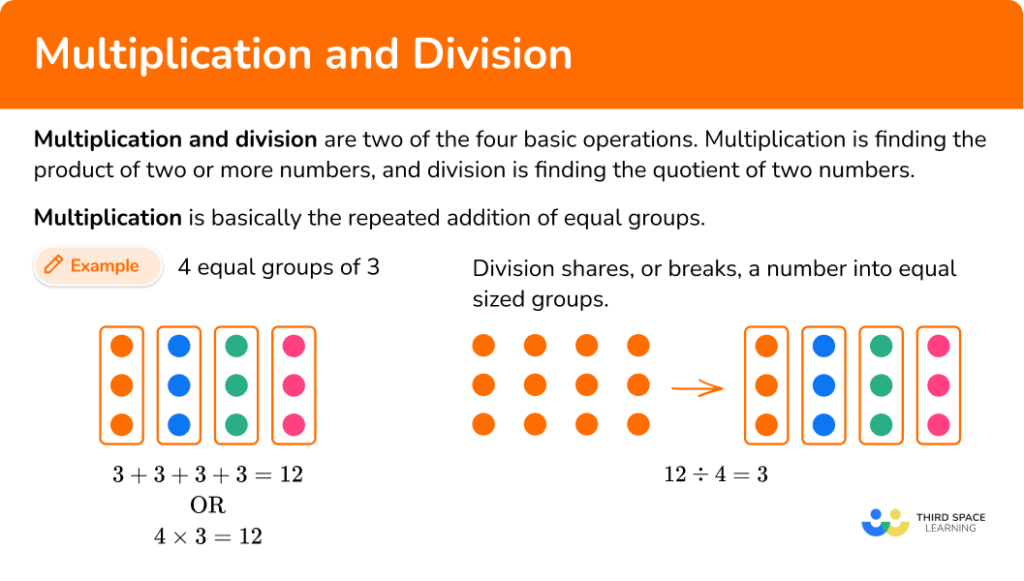 Multiplication And Division - Math Steps, Examples & Questions