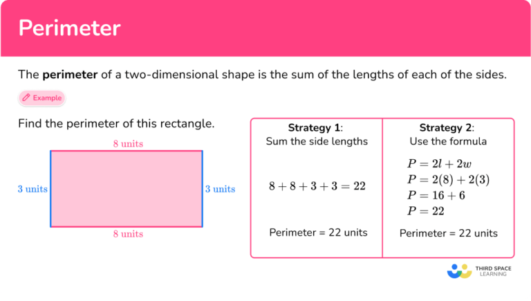 Perimeter Math Steps Examples Questions