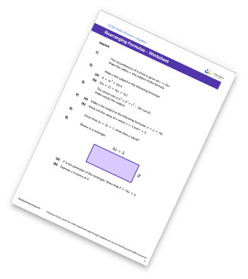Rearranging Formulae Worksheet