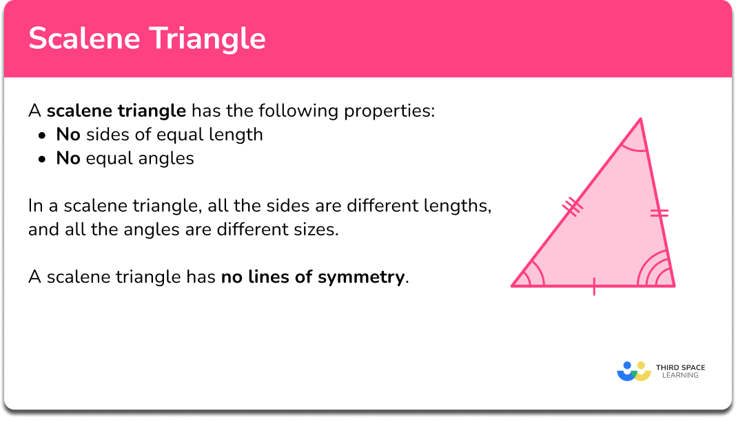 Scalene Triangle - GCSE Maths - Steps, Examples & Worksheet