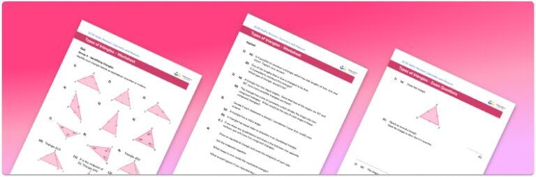 Types Of Triangles Gcse Maths Steps Examples And Worksheet