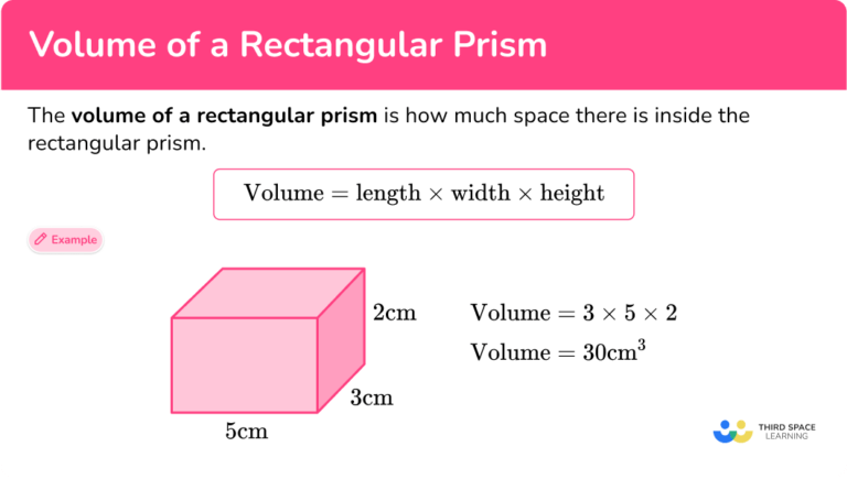 Volume of a Rectangular Prism - Steps, Examples & Questions