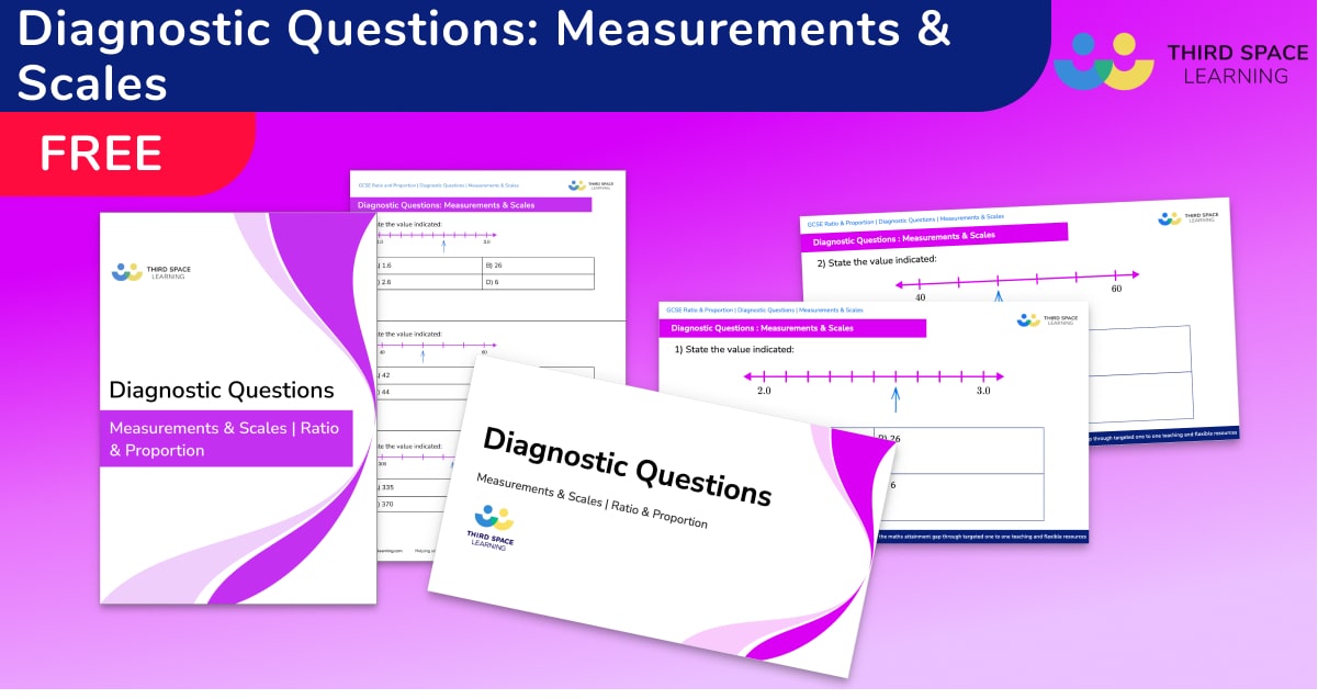 [FREE] GCSE Measurements & scales Diagnostic Questions Third Space