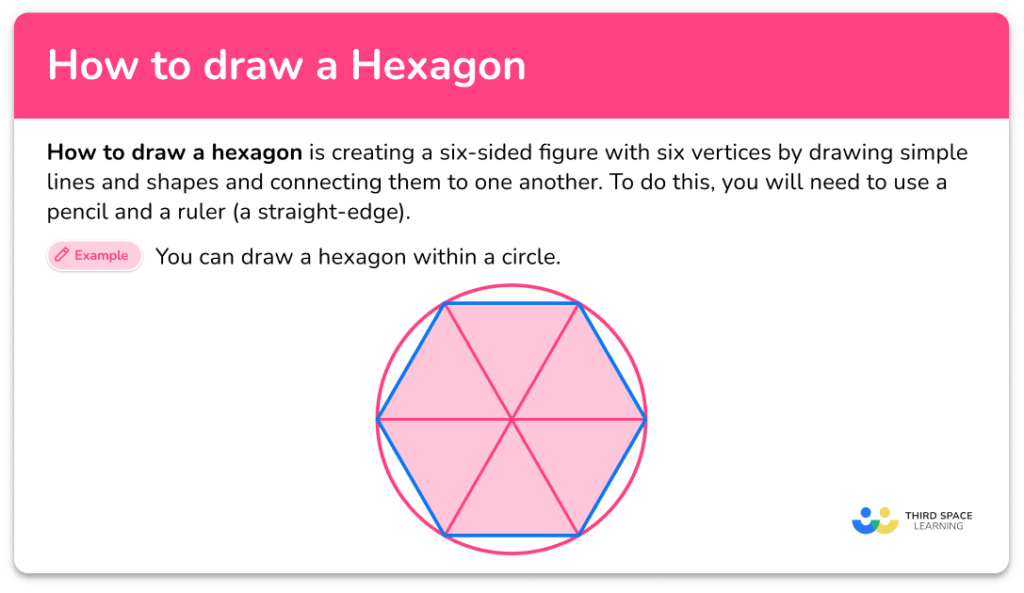 How to Draw a Hexagon - Math Steps, Examples & Questions