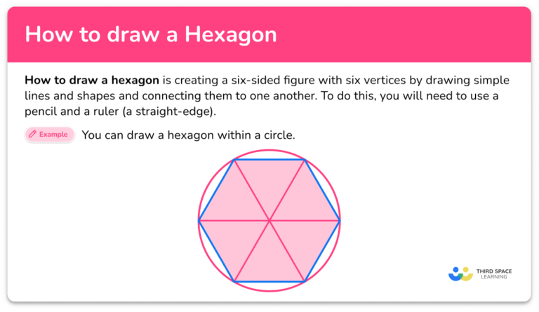 How to Draw a Hexagon - Math Steps, Examples & Questions