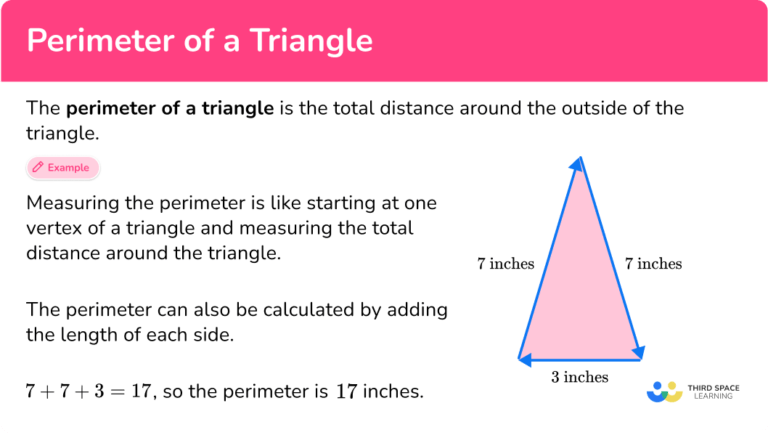 Perimeter of a Triangle - Math Steps, Examples & Questions