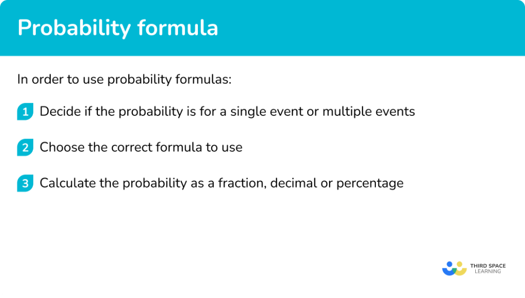 Probability Formula - GCSE Maths - Steps, Examples & Worksheet