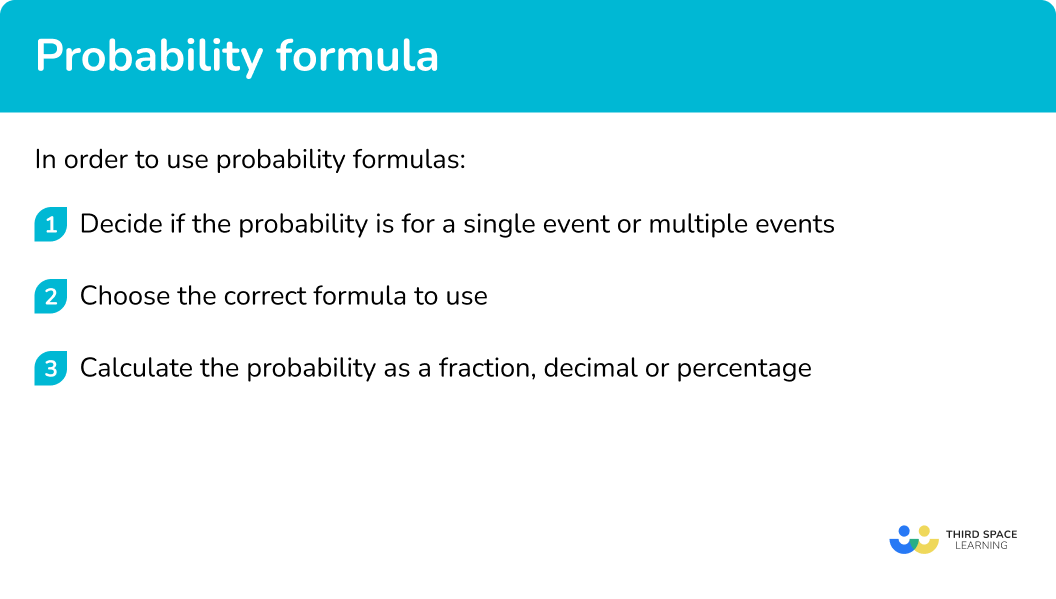 How to use probability formula