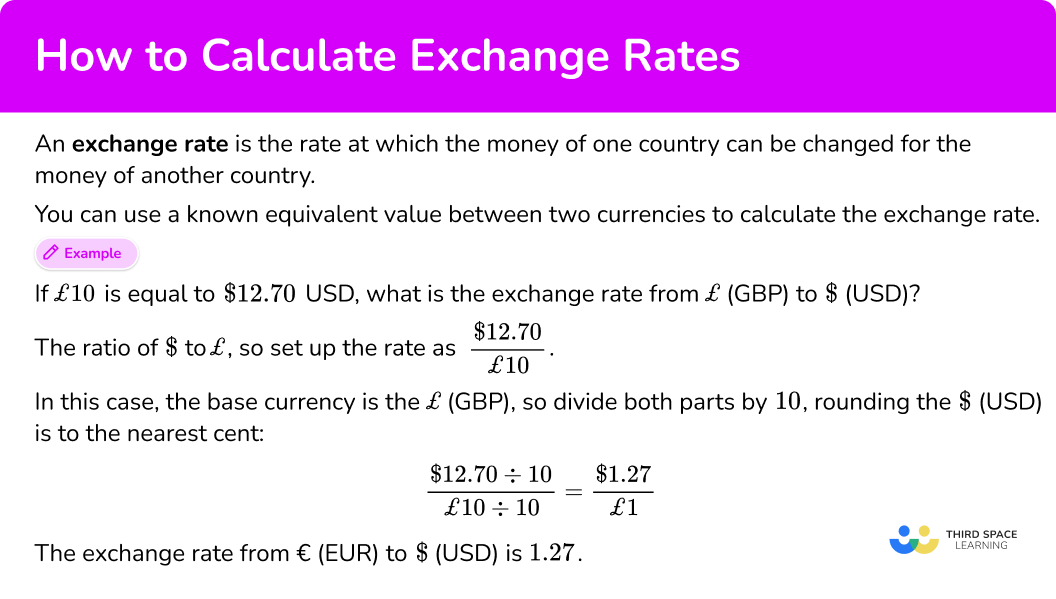 What is an exchange rate?