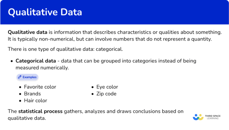 Qualitative Data - Math Steps, Examples & Questions