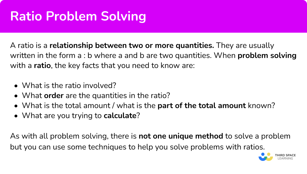 What is ratio problem solving?