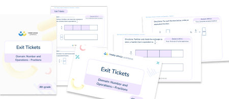 Exit Tickets Grade 4 – Number and Operations – Fractions
