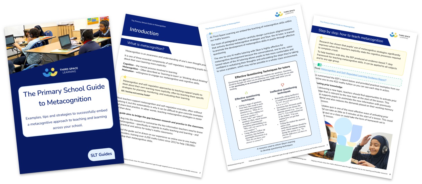 The Primary School Guide to Metacognition