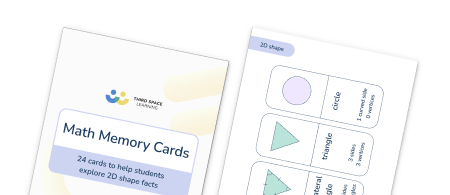 Math Memory Cards 2D Shapes