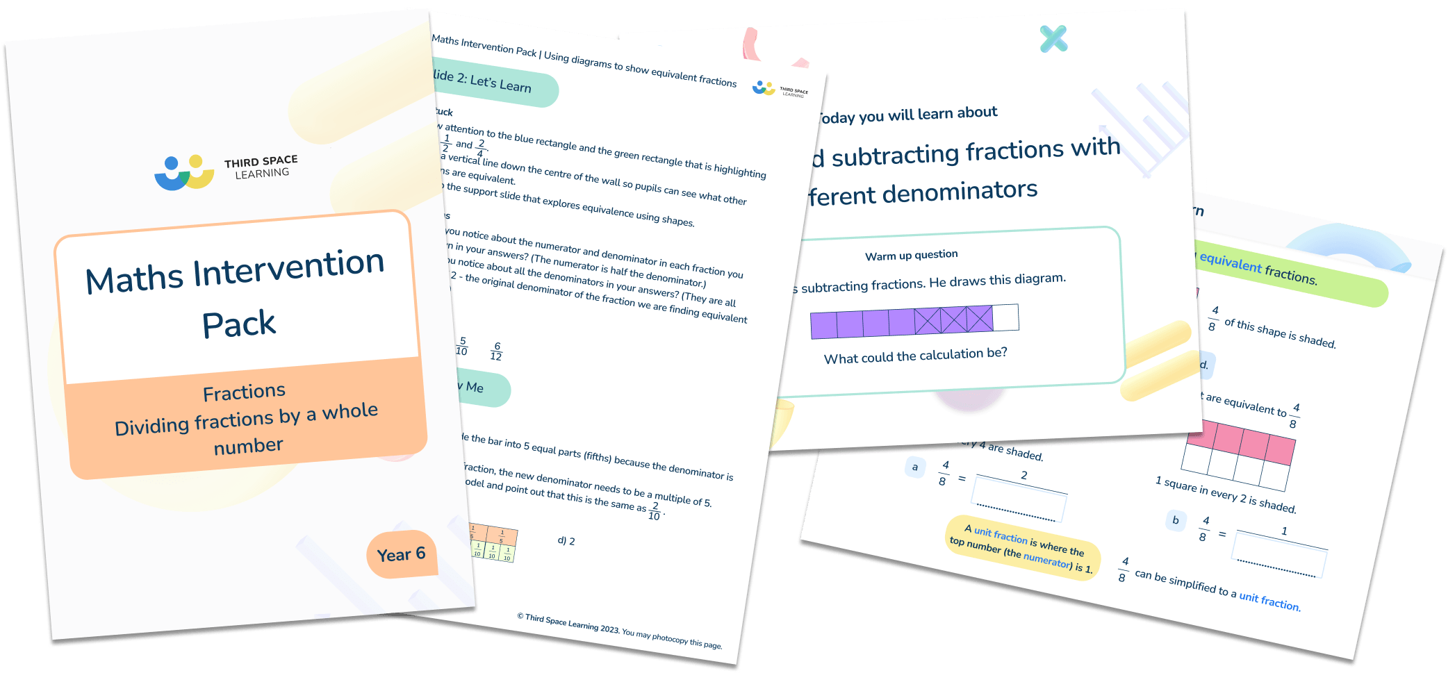 Fractions Intervention Pack