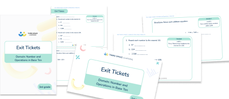 Exit Tickets Grade 3 – Number and Operations in Base Ten