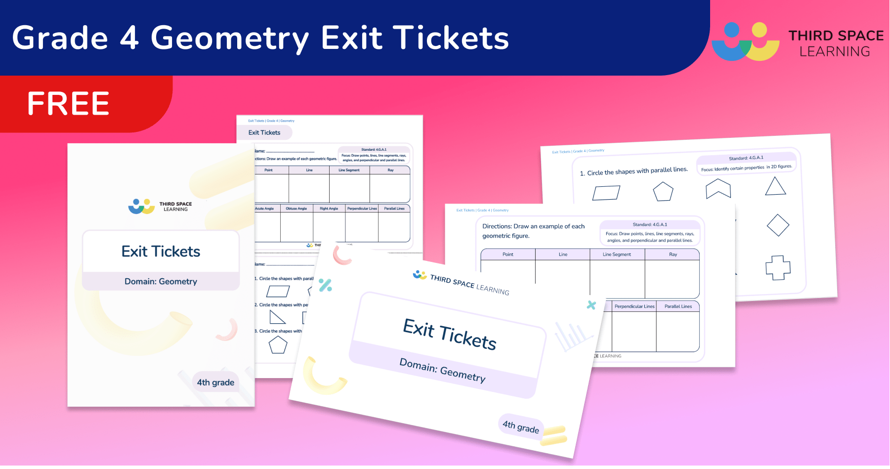 Exit Tickets Grade 4 - Geometry