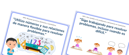 Mathematical Practices Math Posters (Student Friendly Spanish Version)