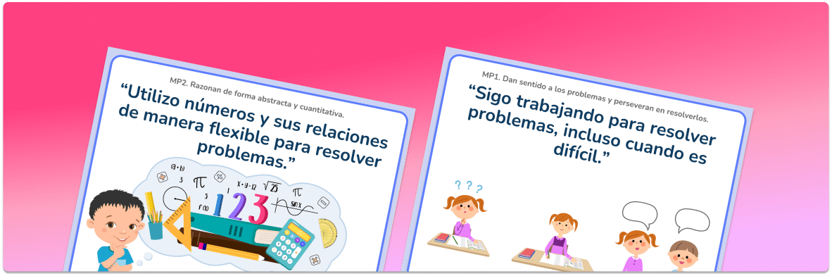 Mathematical Practices Math Posters (Student Friendly Spanish Version)