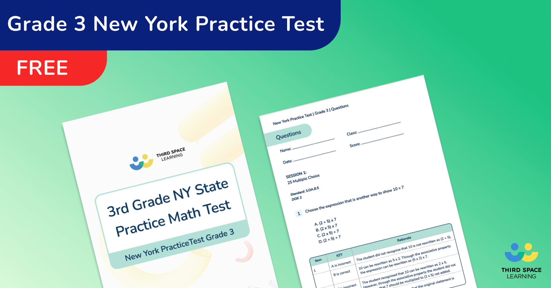 3rd Grade New York NYSTP Practice Test