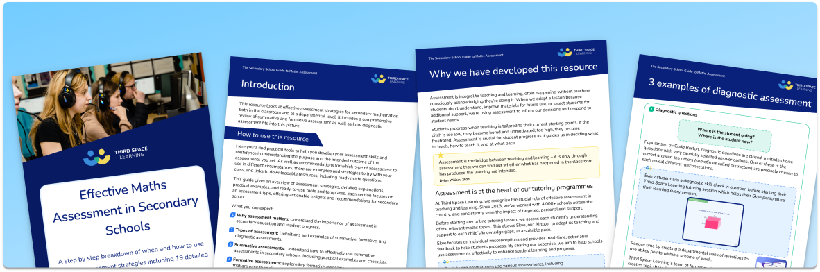 Effective Maths Assessment in Secondary Schools