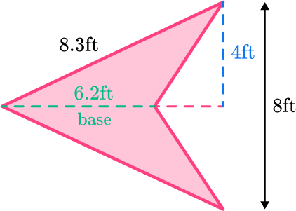 Area of Obtuse Triangle 24 US