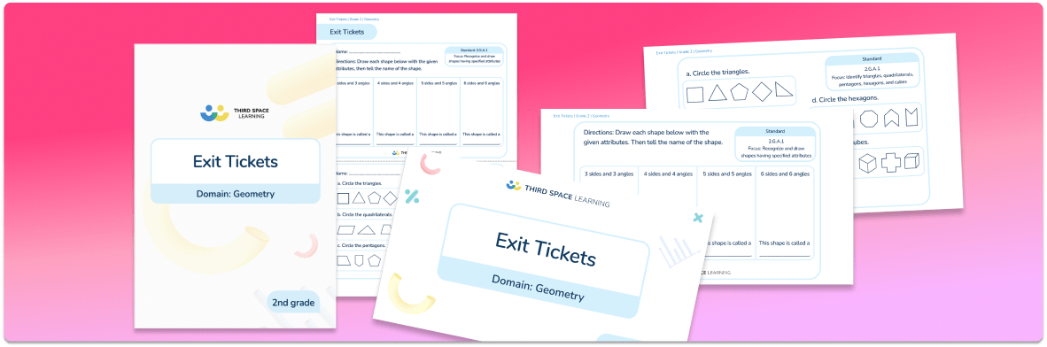 Exit Tickets Grade 2 – Geometry