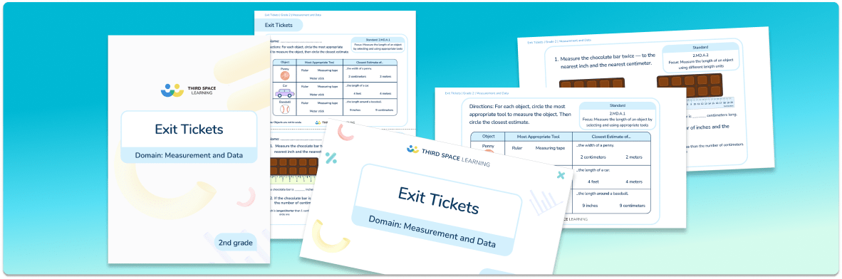 Exit Tickets Grade 2 –  Measurement and Data