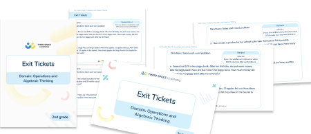 Exit Tickets Grade 2 – Operations and Algebraic Thinking